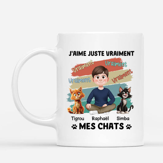 4022MFR1 mug personnalise chat jaime vraiment mes chats 4022m6k0d