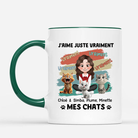 4022MFR2 mug personnalise chat jaime vraiment mes chats 4022m6k0d