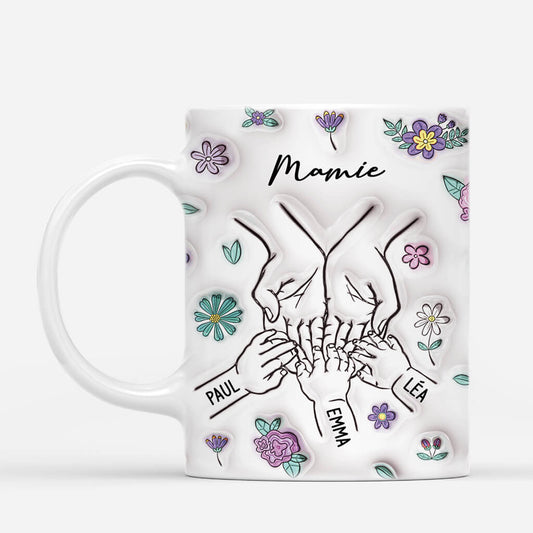 4033MFR1 effet dimpression 3d mug pour personnalise maman mains touchant 4033M5I5A