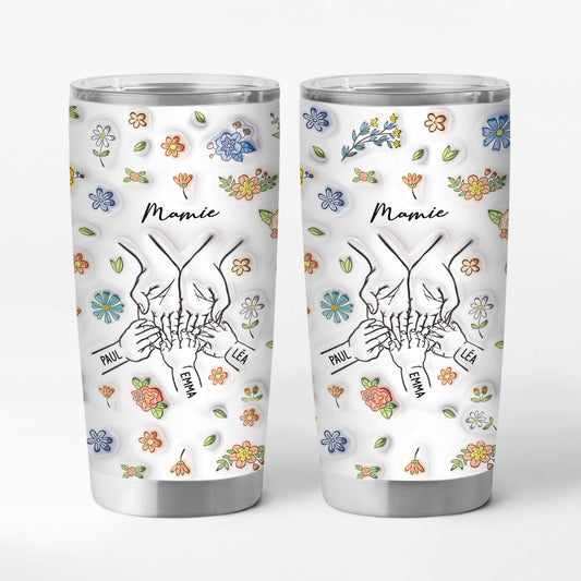 4033TFR1 effet dimpression 3d mug isotherme 590ml personnalise maman fleurs violettes 4033T5I5A