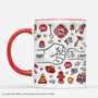 4034MFR2 effet dimpression 3d mug personnalise papa pompier 4034M