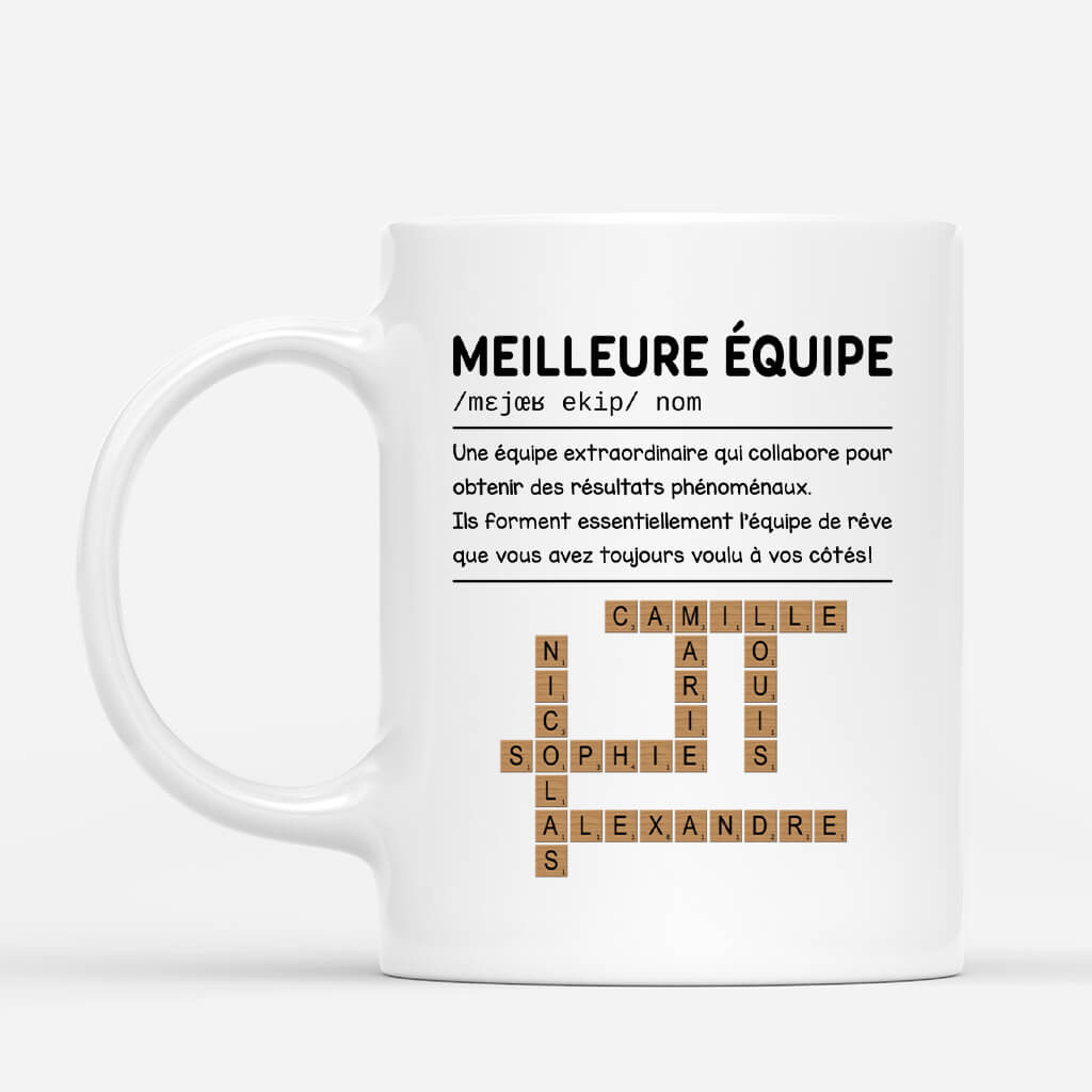 4037MFR1 mug personnalise collegue meilleure equipe mots croises 4037MKH5O