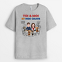 4038AFR2 t shirt personnalise chat toi  moi design cartoon 4038akh0d