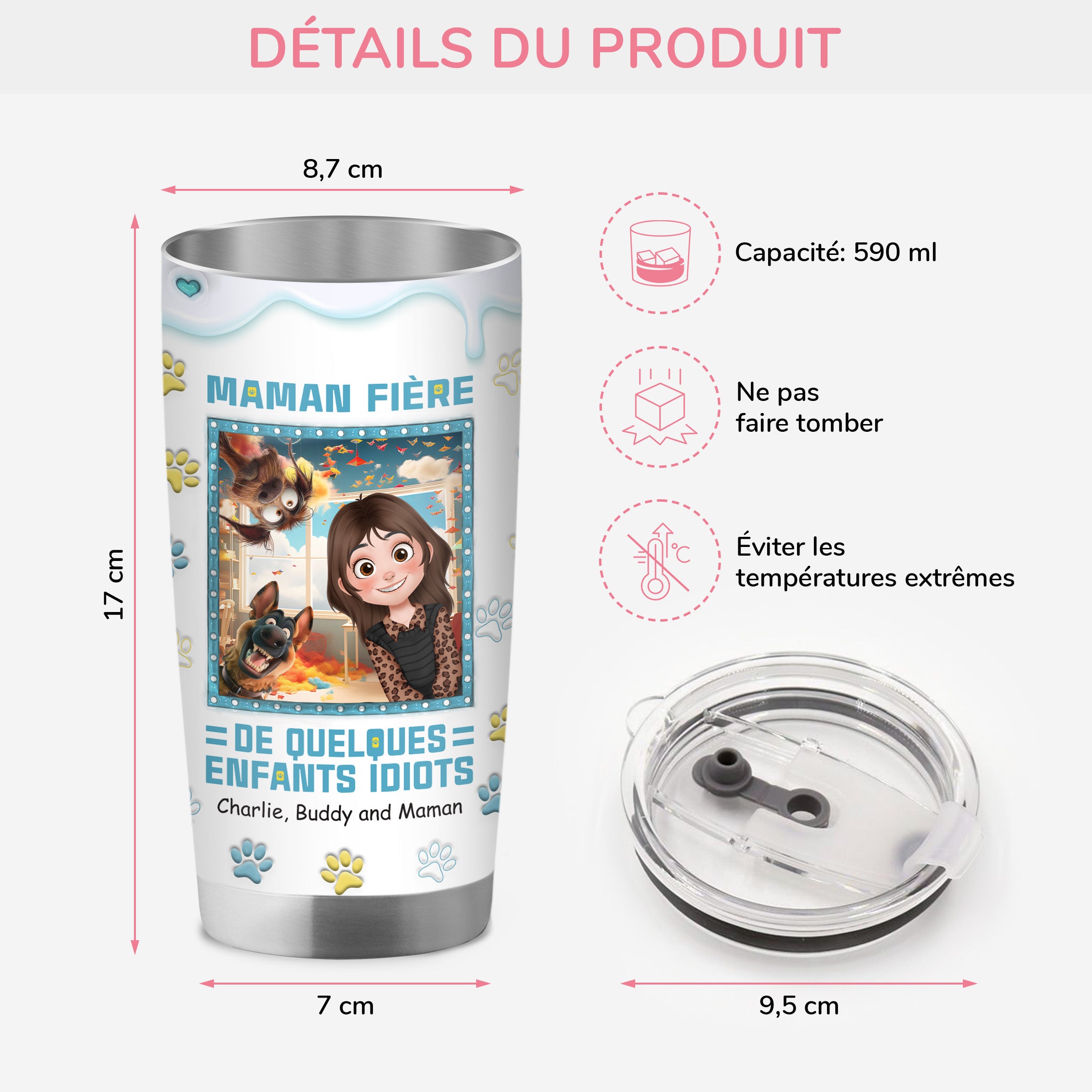 4039TFR3 mug isotherme 590ml personnalise maman chien fiere design cartoon 4039tkl0c_b8bc7713 8022 45ce bb90 44151d4709c0