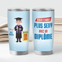 4045TFR2 mug isotherme 590ml personnalise plus sexy avec un diplome femme 4045t5t8a