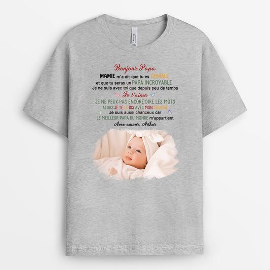 4055AFR2 t shirt femme personnalise bonjour maman avec photo 4055a8l5a_e0e33a87 cf55 4ed7 a8c9 348ac6d8d37d