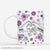 Famille Avec Mains Cœur Et Fleurs Violettes 3D - Cadeau Personnalisé | Mug Pour Famille