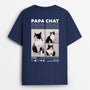 4065AFR1 t shirt personnalise super papa  maman chat avec photos 4065atm5d