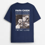 4065AFR1 t shirt personnalise super papa  maman chien avec photos 4065atm5c