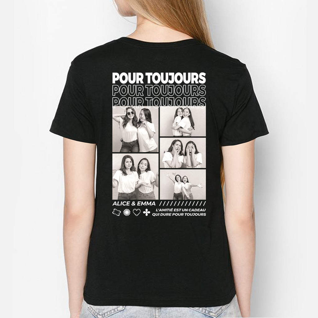 4065AFR2 t shirt personnalise meilleurs amis avec photos 4065atm5f