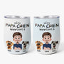 4071TFR1 mug isotherme 355ml personnalise ce papa chien appartient a design cartoon 4071t8i0c