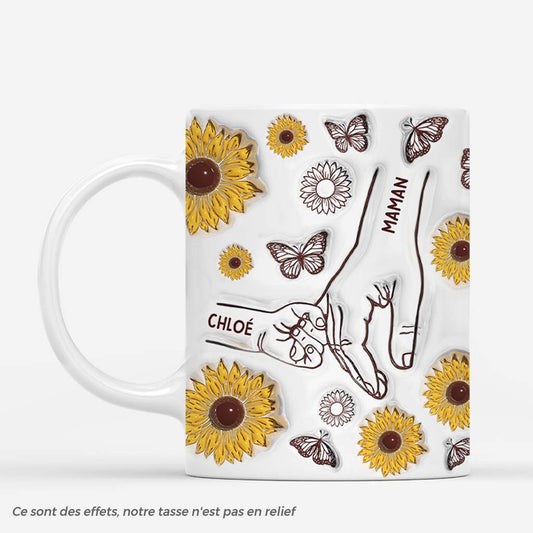4090MFR1 effet dimpression 3d mug personnalise maman tournesol et papillon 4090mtm5a