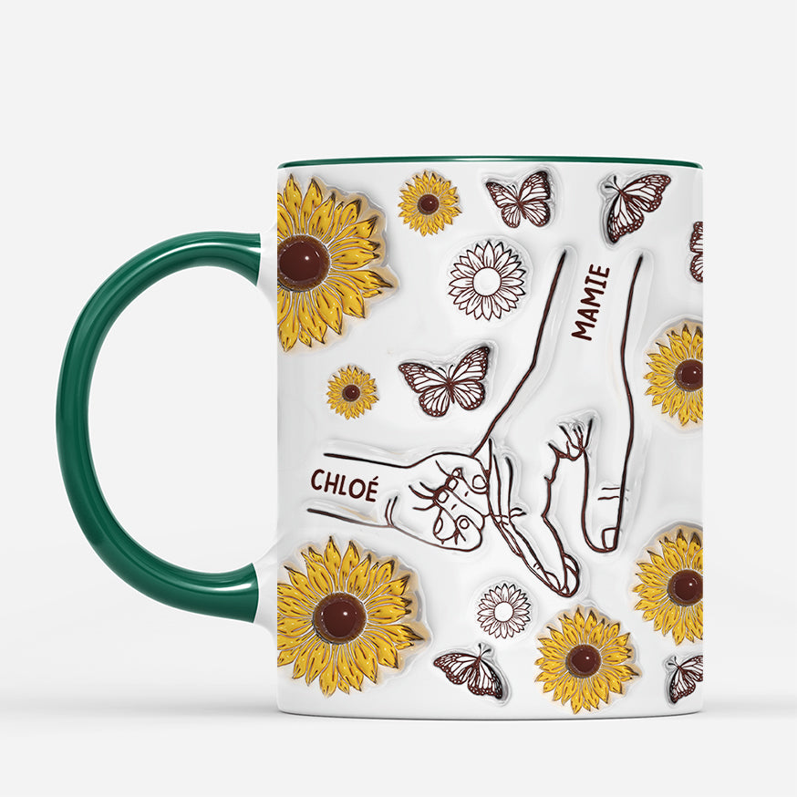 4090MFR2 effet dimpression 3d mug personnalise maman tournesol et papillon 4090mtm5a