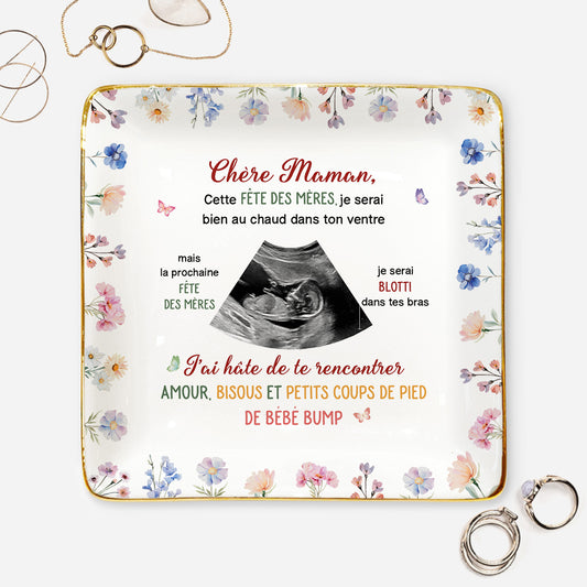 41002FR1 coupelle a bijoux personnalise pour fete des meres chere maman photo 410028m5a
