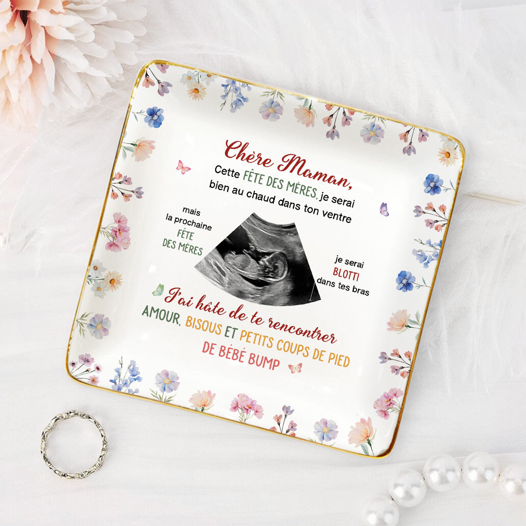 41002FR2 coupelle a bijoux personnalise pour fete des meres chere maman photo 410028m5a