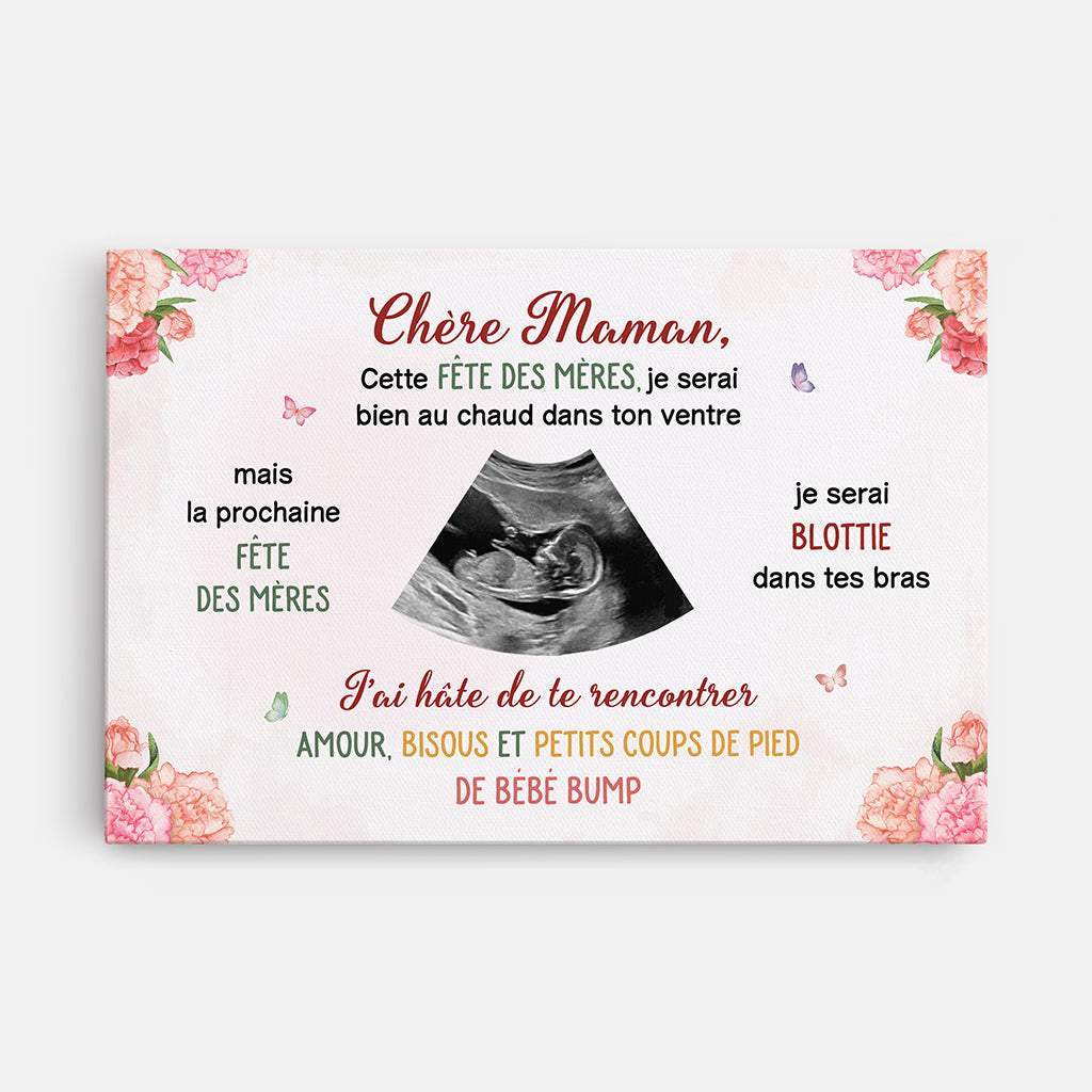Je Suis Impatient(e) De Te Rencontrer Avec Photo - Cadeau Personnalisé | Toile Pour Maman
