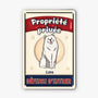 4104EFR1 effet dimpression 3d plaque personnalisee avec chien propriete privee 4104e8m8c