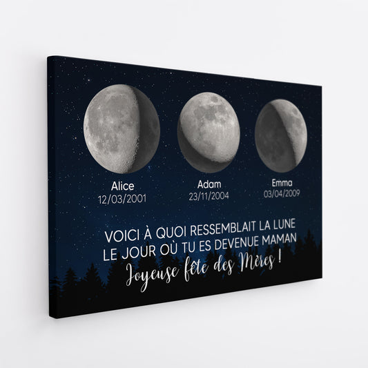 4105CFR2 toile personnalisable pour papa voici a quoi ressemblait la lune 4105c8b5b