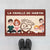 Famille Design Cartoon Version Rouge - Cadeau Personnalisé | Paillasson Pour Famille