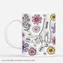 4122MFR1 effet dimpression 3d mug personnalise maman mains en fleurs 4122m3k5a