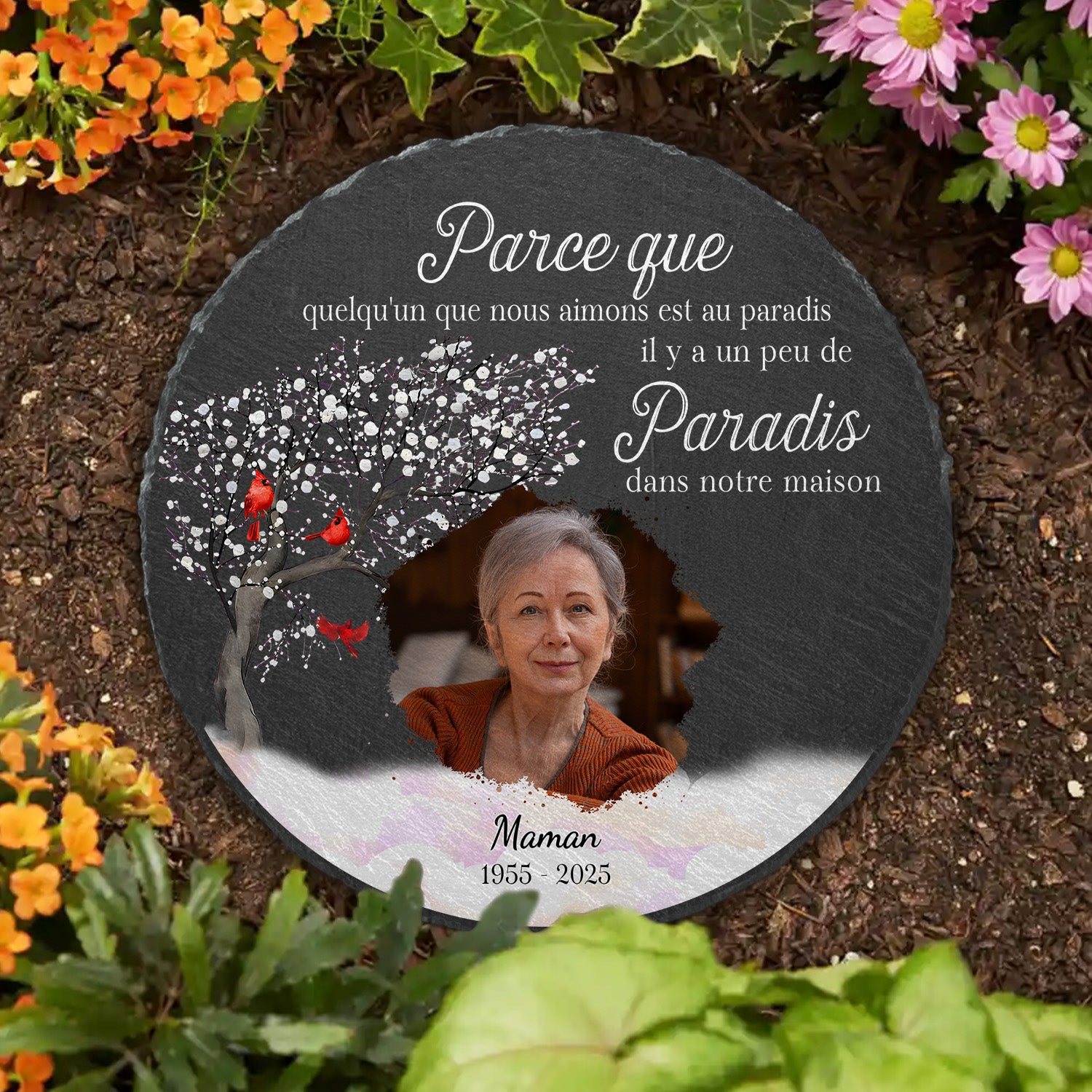 4126QFR3 pierre commemorative personnalisee pour maman paradis dans notre maison photo 4126qtl0a_4799e1f8 fde5 4eb4 974e b32cf932b662