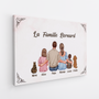 4130CFR2 toile personnalisee avec parents la famille vue de dos 4130c