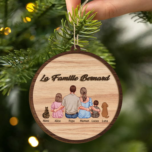 4130OFR2 ornement en bois a 2 couches personnalise famille la famille vue de dos 4130o6t5a_6b7059c4 d059 4fb0 a61a 0e00eb7589e7