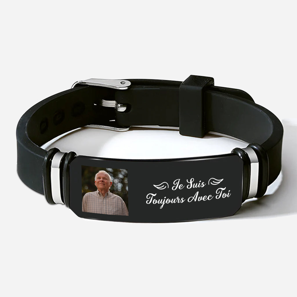 Je Suis Toujours Avec Toi Avec Photo - Cadeau Personnalisé | Bracelet Commomératif
