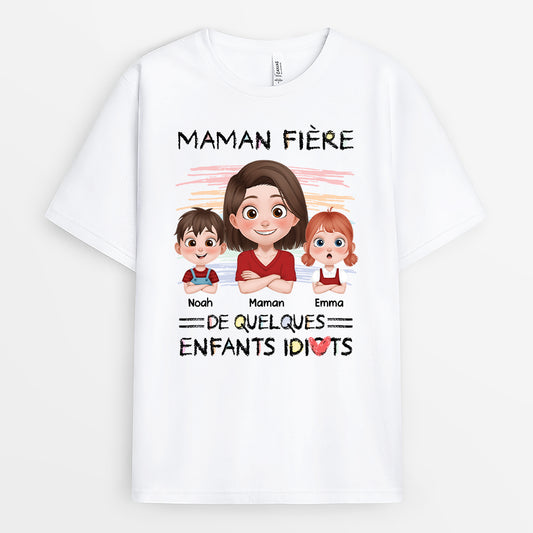 4137AFR1 tee shirt personnalise maman fiere design cartoon 4137akq0a_dc92de95 57b7 4657 9a54 5b1ae84938a2