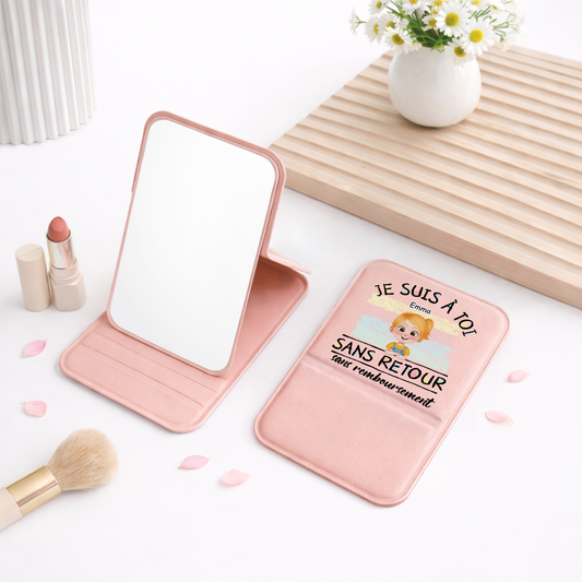 4143AFR2 miroir de poche personnalise maman papa_ nous sommes a toi 4143ajtt5a