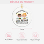 4143OFR3 ornement ceramique personnalise pour papa nous sommes a toi 4143o8h0b