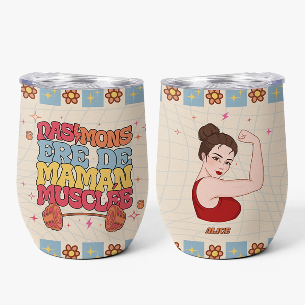 Dans Mon Ère De Maman Musclée - Cadeau Personnalisé | Mug Isotherme 355ml