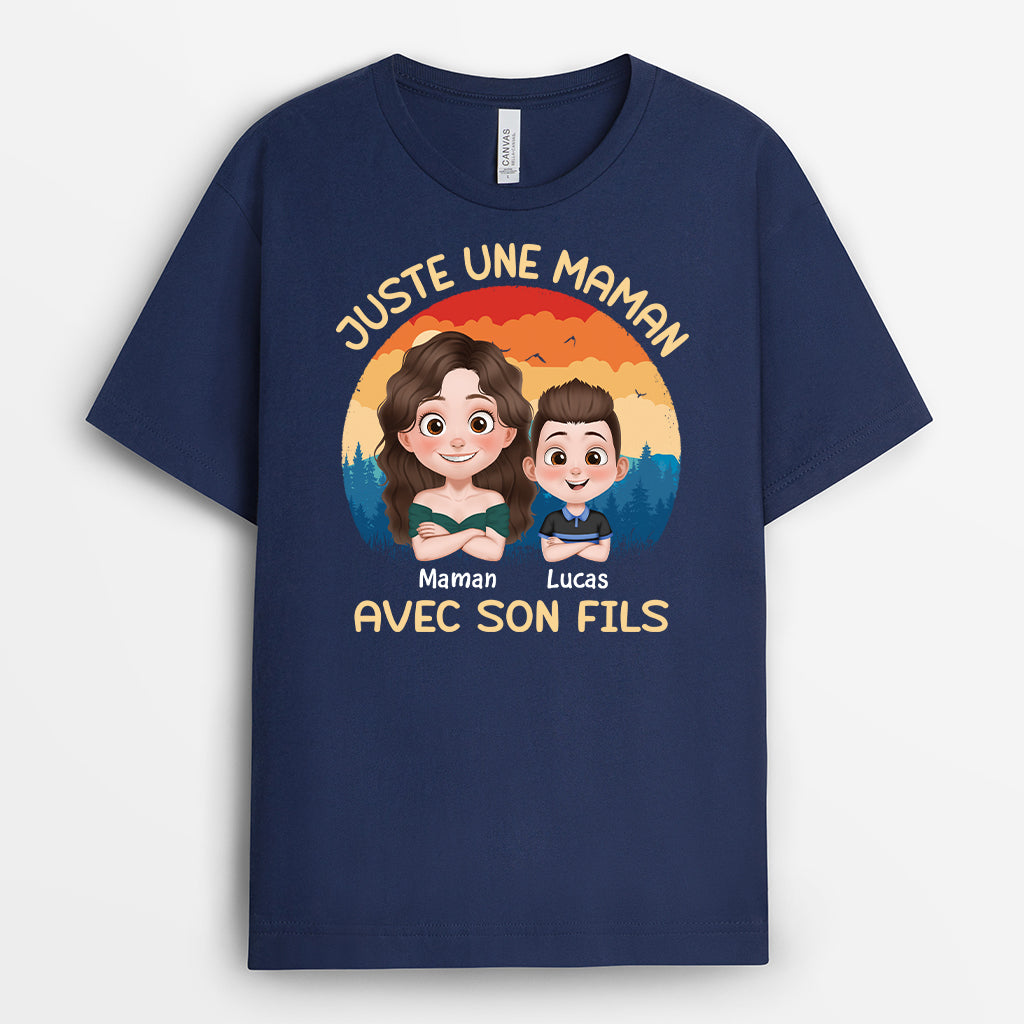 4168AFR2 mug personnalise juste un papa et sa fille design cartoon 4168a6i0b