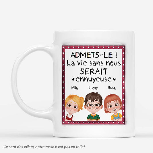 4169MFR1 mug famille personnalise la vie serait ennuyeuse sans nous design cartoon 4169m6t0a_15a0a9fe 685e 4ac6 8594 70ba80f21661