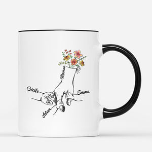 4170MFR3 mug personnalise coucou maman tenant les mains 4170m6i0a