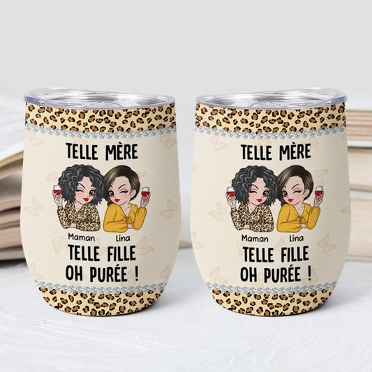 4176TFR2 mug isotherme 355ml personnalise telle mere telle fille motif leopard 4176ttm8a