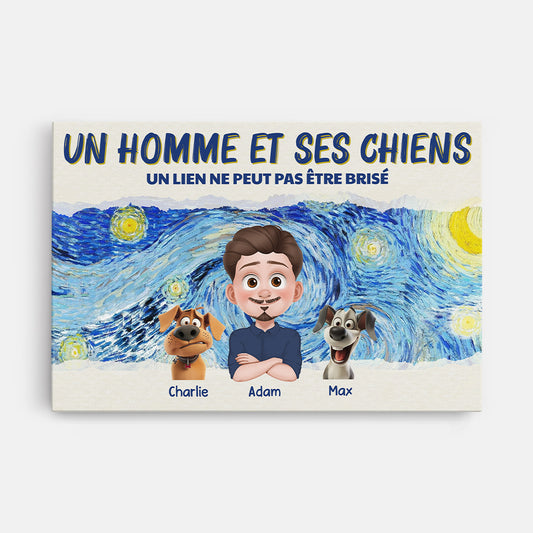 4180CFR1 toile personnalisable un garcon et ses chiens version van gogh 4180ctk5c_e28a6672 1852 4e28 868a 6dbd0bdf9ec7