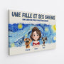 4180CFR2 toile personnalisable un garcon et ses chiens version van gogh 4180ctk5c