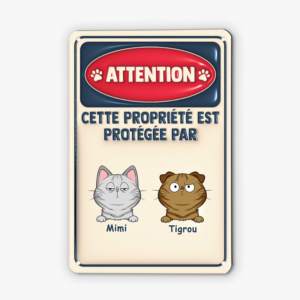 4181EFR2 plaque personnalisee 3d cette propriete est protegee par chat 4181etl0d_57b714cf cfba 444a adff c3ce3b38e982