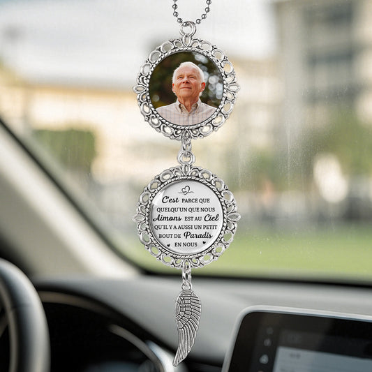 4182OFR2 pendentif voiture personnalise tu es en paix cadeau commomeratif photo 4182o8t5a