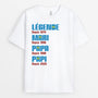 4185AFR1 t shirt homme personnalise mari papa papy depuis version pop 4185a8l5b