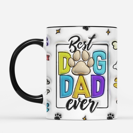 4195MFR2 effet dimpression 3d mug personnalise meilleur papa chien version colore 4195mkh5b