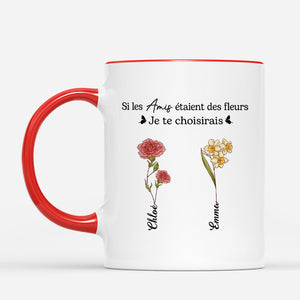 4197MFR2 mug personnalise si les amis etaient des fleurs 4197mkl7f