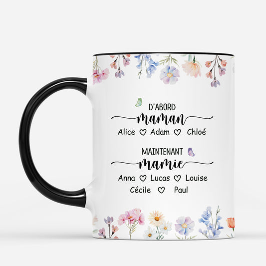 4200MFR2 tasse personnalisee dabord maman maintenant mamie fleurs pastel 4200m8i5a