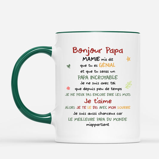 4201MFR2 mug maman personnalise bonjour maman dessin crayon avec photo 4201m