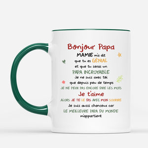 4201MFR2 mug maman personnalise bonjour maman dessin crayon avec photo 4201m