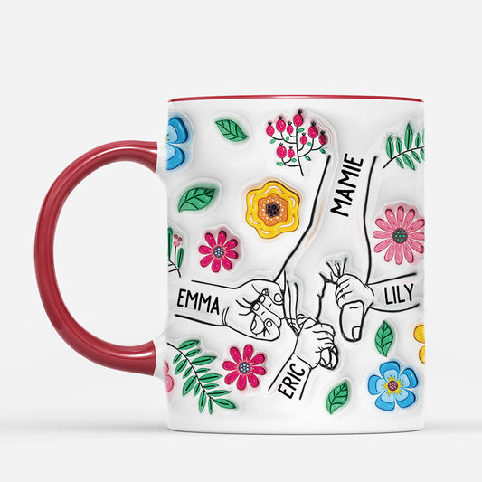 4203MFR2 effet dimpression 3d mug personnalise maman fleurs lumineuses 4203m8q5a