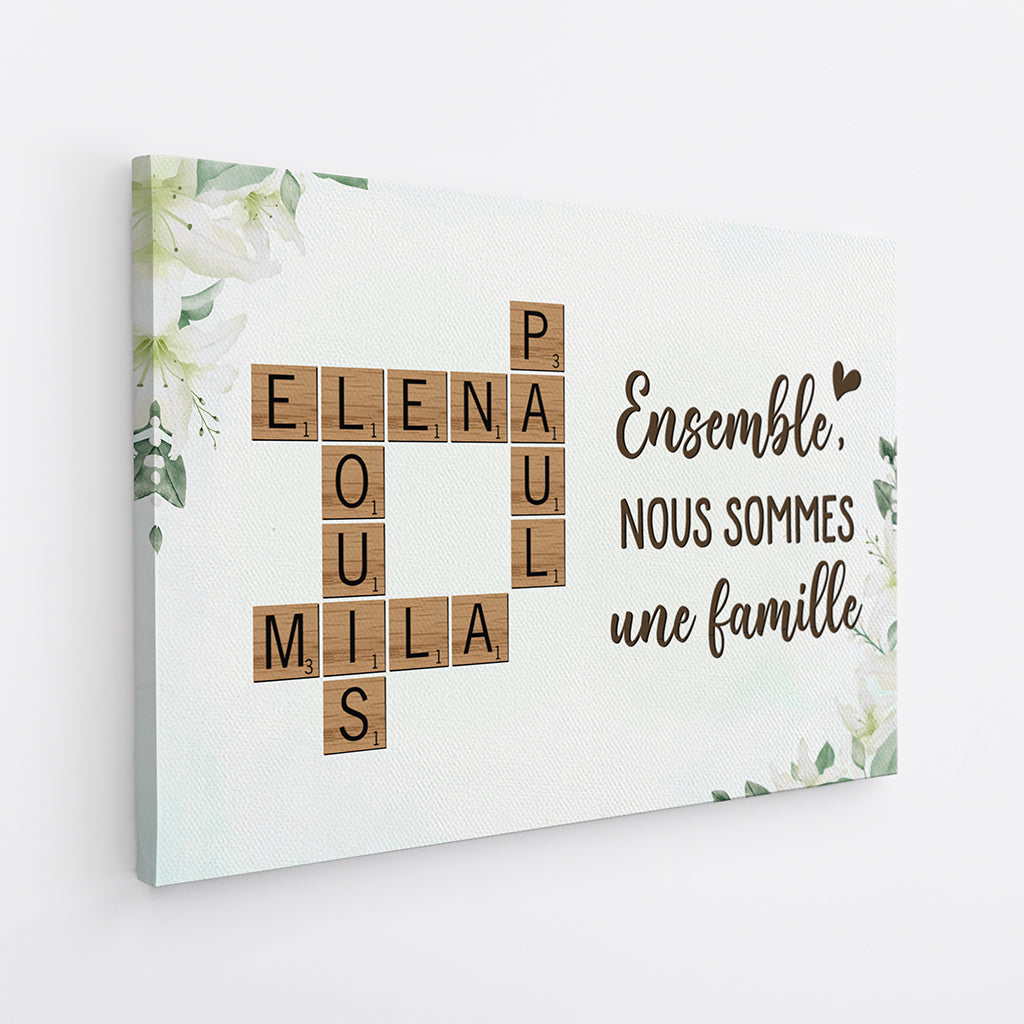 4227CFR2 ensemble nous formons une famille toile famille personnalisable 4227c8i5i