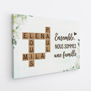 4227CFR2 ensemble nous formons une famille toile famille personnalisable 4227c8i5i