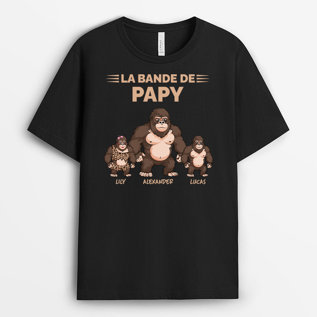 4230AFR1 t shirt personnalise la bande a papy famille de king kong 4230a3q8b